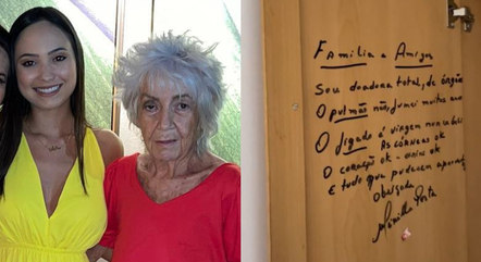Bilhete emocionante foi encontrado quando a família esvaziava o apartamento da avó