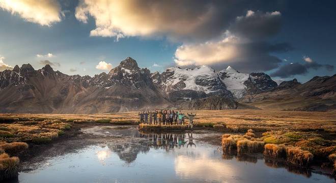 Uma oficina realizada em Huarapasca, no Parque Nacional Huascarán, na região de Ancash, Peru.