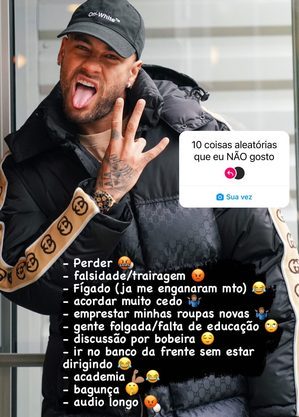 Neymar entra na brincadeira das redes