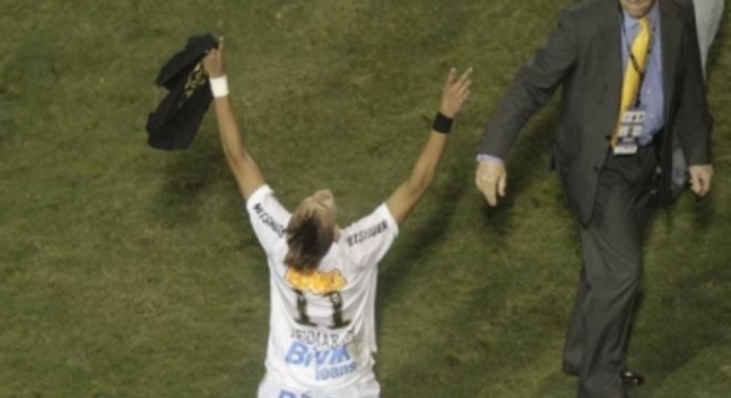Neymar foi protagonista no título do Santos em 2011

