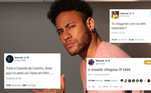 'O ousado chegou!'. Neymar é uma das celebridades com alguns tweets que marcaram muita gente. O jogador até hoje se diverte na rede social e solta vários memes, mesmo sem perceber 