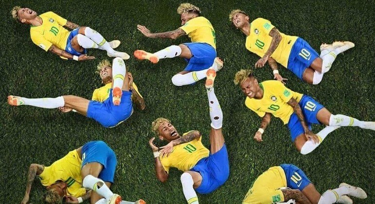 Paródia do show de tombos de Neymar na Copa da Rússia