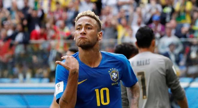 Neymar marcou o segundo gol da seleÃ§Ã£o brasileira na vitÃ³ria sobre a Costa Rica