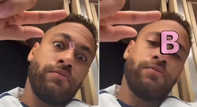 Reação de Neymar ao tirar a letra 'B' em joguinho viralizou na web
