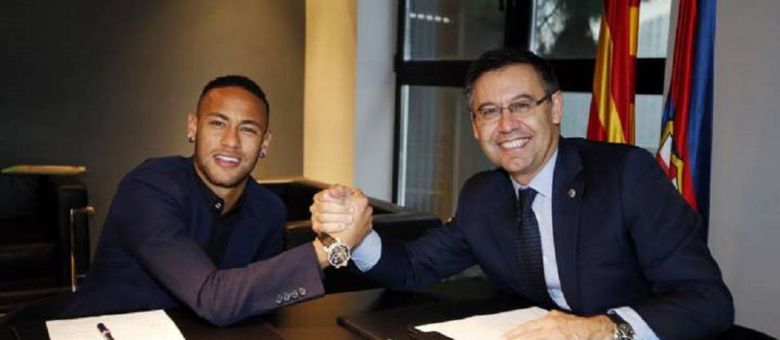 Bartomeu não quis antecipar a renovação de contrato de Neymar. Ele foi para o PSG