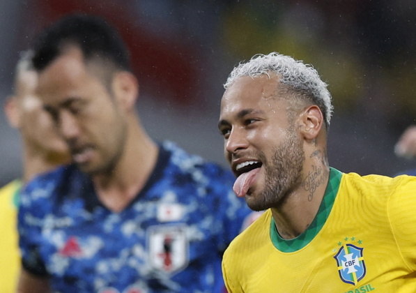 Neymar, Brasil x Japão, amistoso 2022