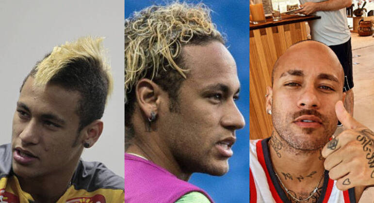 Neymar mais uma vez pegou a todos de surpresa com um novo corte de cabelo. O craque apareceu com a cabeça raspada e adotou o estilo 