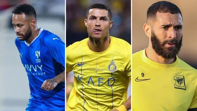 Em 2023, grandes nomes do futebol mundial deixaram os clubes europeus e partiram para a Arábia Saudita. Neymar, Cristiano Ronaldo e Benzema são alguns dos craques que puxam a longa lista daqueles que assinaram contrato com os sauditas. No entanto, desde a mudança, o valor dos jogadores caiu, segundo o Transfermarket, site especializado em transferências. Veja os valores e os nomes: