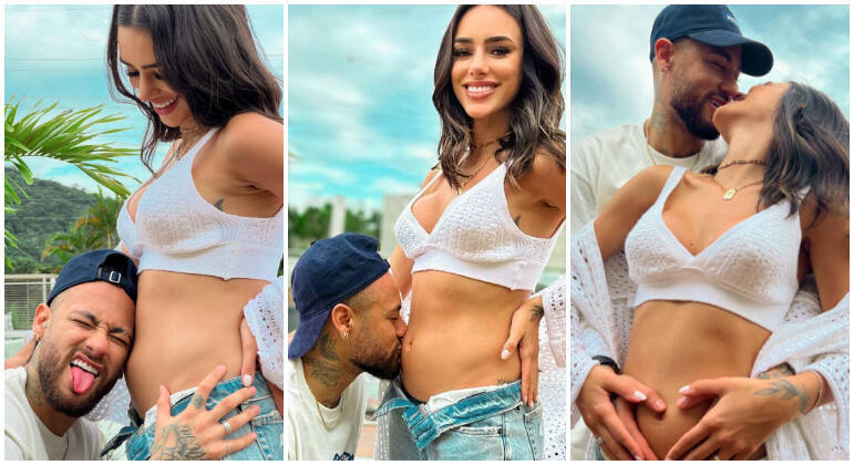 Bruna Biancardi, atual namorada de Neymar, anunciou que está grávida do jogador