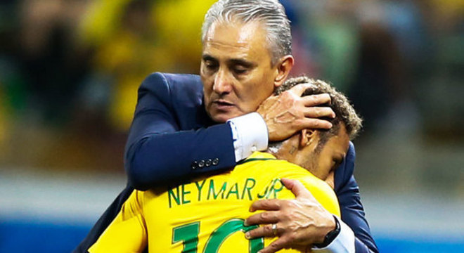 Tite não esconde de ninguém a maneira privilegiada com que trata Neymar. Ele se sente dependente do jogador