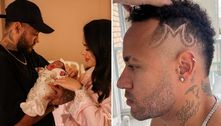 Papai Neymar! Jogador faz corte de cabelo em homenagem à filha recém-nascida, Mavie