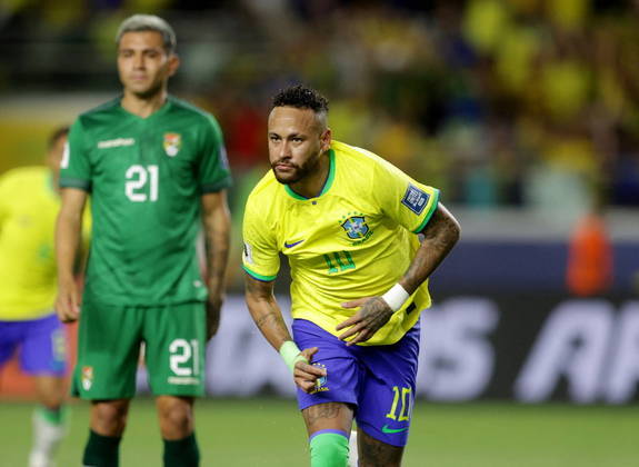 O gol de número 78 de Neymar com a camisa da pentacampeã do mundo saiu depois de boa jogada trabalhada do time de Fernando Diniz