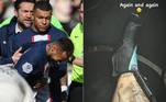 19 de fevereiro de 2023 - Por último, Neymar teve lesão ligamentar num tornozelo confirmada na quarta-feira (22). O jogador sofreu uma falta em jogo do PSG, contra o Lille, no Campeonato Francês. O clube ainda não sabe quanto tempo de recuperação será preciso para o brasileiro