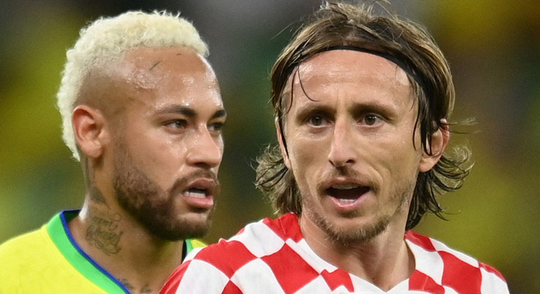Luka Modric, de 37 anos, foi o grande nome da classificação da Croácia contra o Brasil