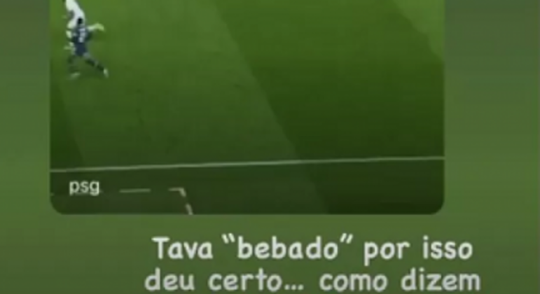 Neymar provocou jornalista francês (Foto: Reprodução)