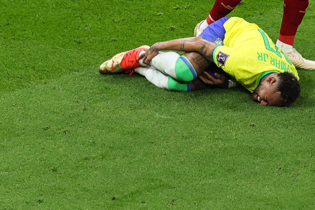 Neymar, tornozelo, contusão, copa do mundo, catar, sérvia, brasil, seleção