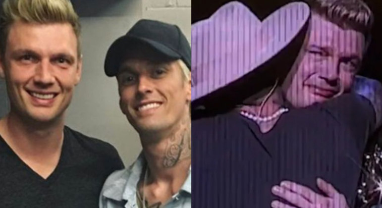 Nick Carter chora com homenagem ao irmão, Aaron Carter, em show
