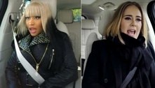 Nicki Minaj impressiona com imitação de Adele no 'Carpool Karaoke', com James Corden