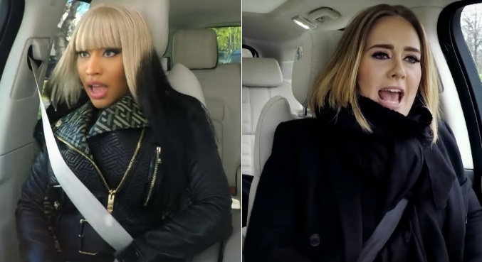 James Corden pediu a Nicki Minaj que mostrasse sua imitação de Adele