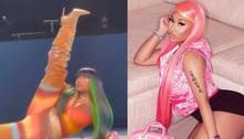 Nicki Minaj impressiona fãs com flexibilidade de milhões aos 39 anos 
