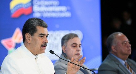 Nicolás Maduro fala durante evento em Caracas