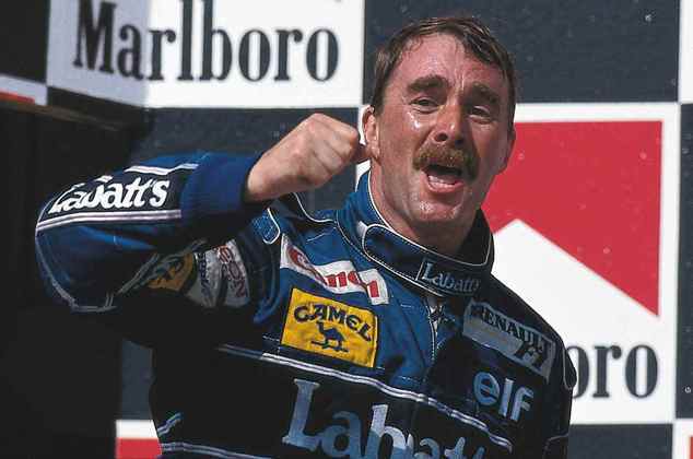 Nigel Mansell - britânico - Conquistas de Grande Prêmio do Brasil: 2 (1989 e 1992)