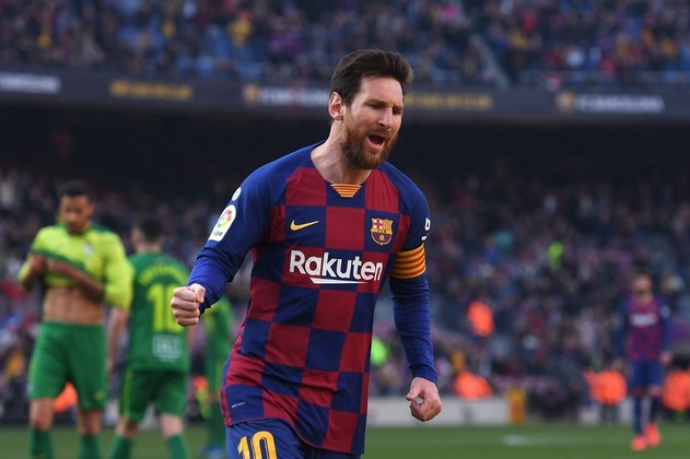 No Campeonato Espanhol, Lionel Messi, do Barcelona, soma 19 gols.