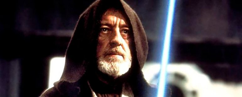 No cinema,  entre vários sucessos, foi Obi-Wan Kenobi, em Star Wars. Alex Guinness tinha o título nobre de sir.