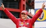 No GP da Bélgica de 2001, no palco de sua primeira vitória, Schumacher chegou a 52 vitórias na Fórmula 1 superou o recorde de Prost