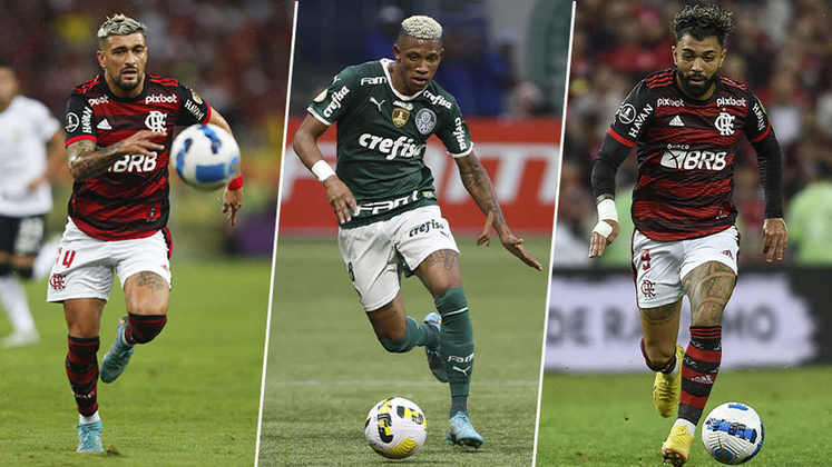 Na briga pelo título do Campeonato Brasileiro, Flamengo e Palmeiras duelam também quando o assunto é a qualidade dos seus elencos. Juntos, os craques dos dois times valem mais de R$ 1 bilhão. Confira quais são os 20 jogadores com maior valor de mercado:
