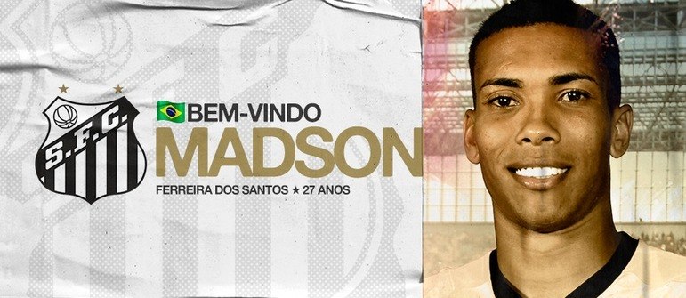 No Santos, o lateral-direito Madson ainda não estreou. Ele foi contratado em dezembro de 2019.