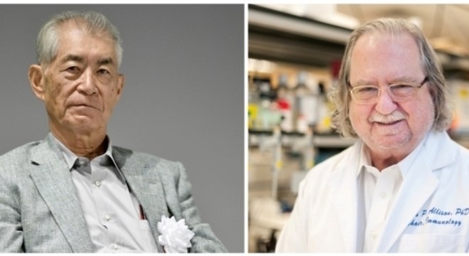 Japonês Tasuku Honjo e americano James Allison lideraram estudos sobre câncer