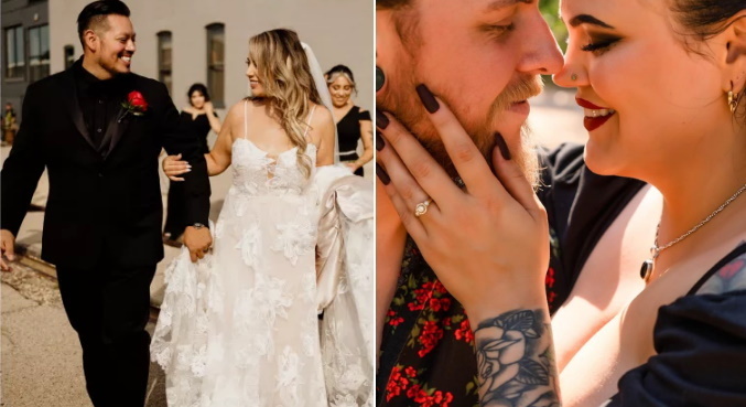 Jenny Marin e José Salcedo, e Kalanit Emanuelle e Dylan Hosek