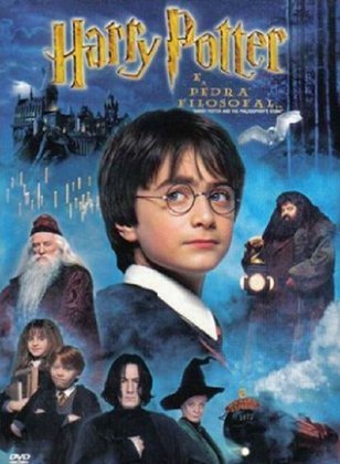 Nome do filme que foi baseado em um livro: Harry Potter e a Pedra Filosofal - Ano de lançamento do filme no Brasil: 2001