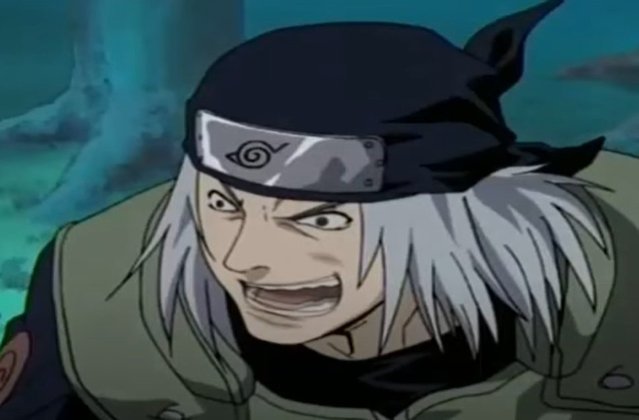 Nome do personagem: Mizuki - Por último temos o ninja que pouco apareceu mas que foi fundamental para a história, já que ele induziu Naruto a roubar o precioso pergaminho e dessa forma ele aprendeu a fazer o jutsu 