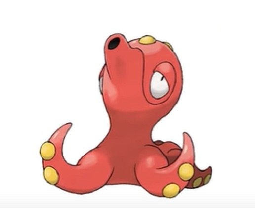 Nome do Pokémon: Octillery - Segunda geração de Pokémons - Animal com quem se parece na vida real: polvo
