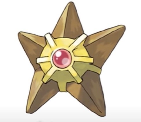 Nome do Pokémon: Staryu - Primeira geração de Pokémons - Animal com quem se parece na vida real: estrela-do-mar