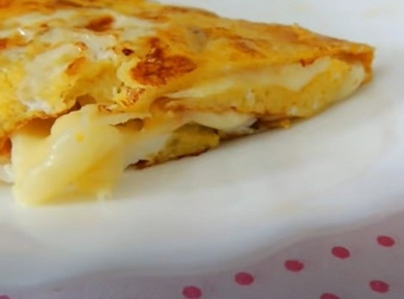 Nome do prato: Omelete de queijo 