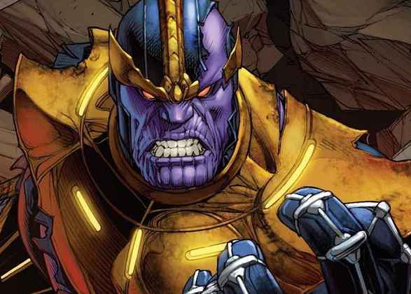 Nome do vilão: Thanos - Esse é um dos vilões mais poderosos e temidos do universo dos quadrinhos. 