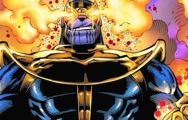 Nome do vilão: Thanos - Muita gente conhece esse vilão porque foi até os cinemans e acompanhou as mega produções dos Vingadores. Quem acompanhou os filmes da Marvel reparou no poder avassalador do personagem. 