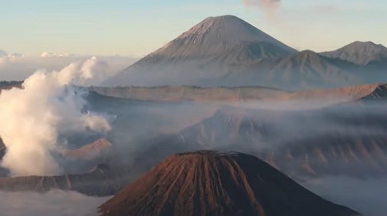 Nome do vulcão: Bromo, na Indonésia