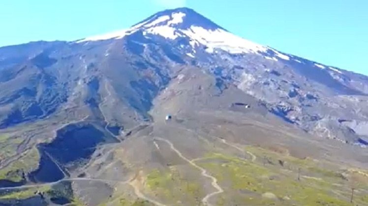 Nome do vulcão: Villarrica, no Chile 