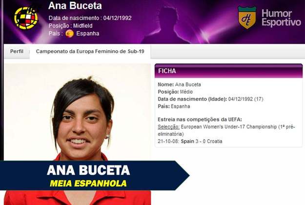 Nomes e apelidos curiosos do mundo esportivo: Ana Buceta