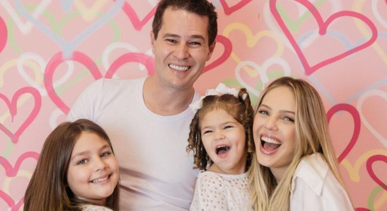 Thais Gebelein é casada com  Pedro Leonardo, com que tem duas filhas