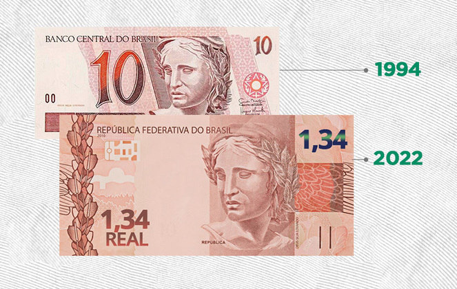 Nota Dinheiro 10,00 Reais Pct C/ 100 Cédulas S/ Valor Com.