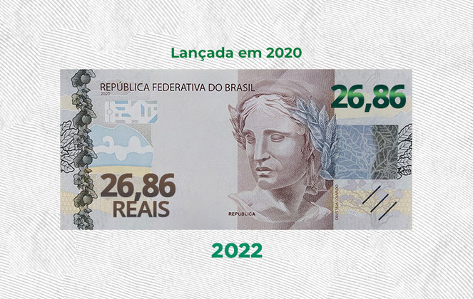 nota de 200 reais vale agora R$ 26,86 maio 2022