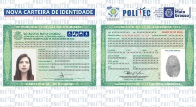 Nova carteira de identidade já está sendo emitida em MT 