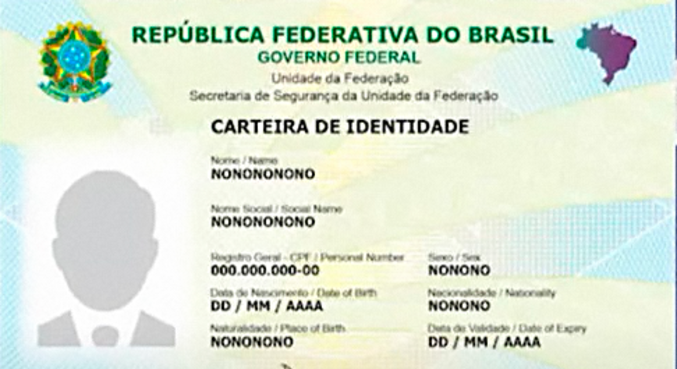 A nova carteira de identidade, que começa a ser emitida no dia 26 de julho