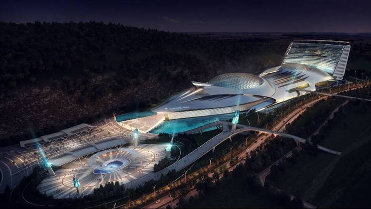 O Parque Temático da Nave Espacial Chimelong está para ser inaugurado na cidade de Zhuhai, na China. O museu de ciência marinha promete ser uma experiência de outro mundo para seus visitantes, em parte por causa de seu design, que lembra muito uma nave espacial