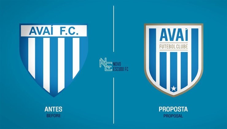 Novo Escudo FC: a proposta de mudança para o Avaí.